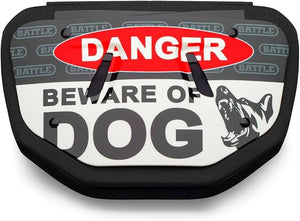 Battle | Football Back Plate - Beware of Dog